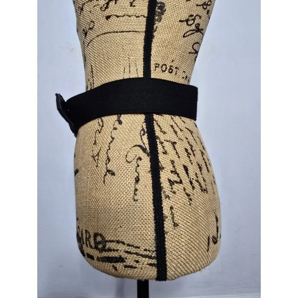 Vintage Black Chunky Bronze Belt - Picture 2 of 14